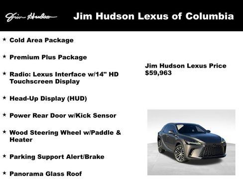 Certified 2023 Lexus RX 350 Premium Plus w/ Cold Area Package FWD image 3