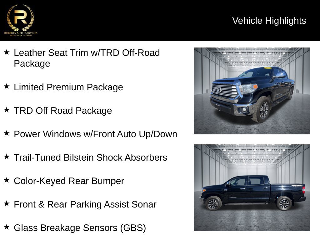 Used 2017 Toyota Tundra Limited w/ Limited Premium Package AWD/4WD image 10