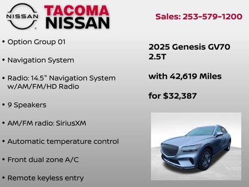 Used 2025 Genesis GV70 2.5T image 6