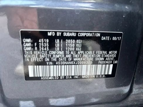 Used 2018 Subaru Legacy 2.5i Limited AWD/4WD image 27