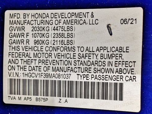 Used 2021 Honda Accord Sport image 56