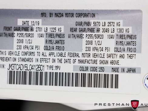 Used 2020 MAZDA CX-9 Grand Touring image 45