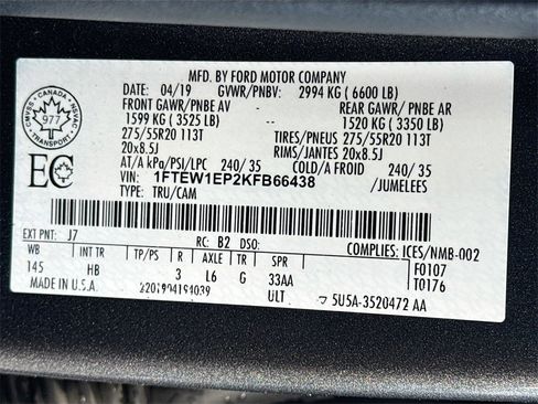 Used 2019 Ford F150 Lariat w/ Equipment Group 502A Luxury image 35