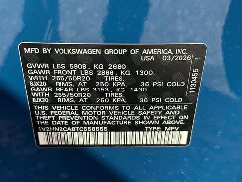 New 2026 Volkswagen Atlas SE image 19