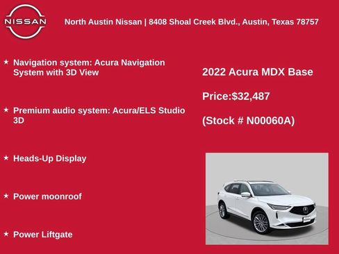 Used 2022 Acura MDX SH-AWD w/ Advance Package image 2