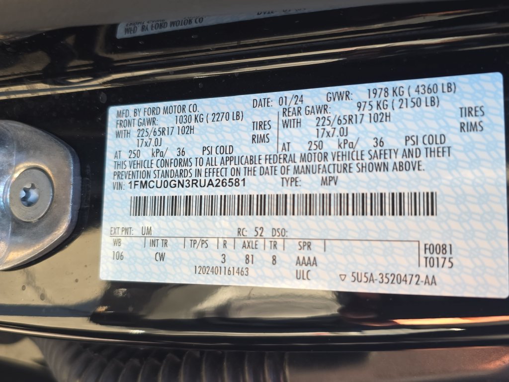 Used 2024 Ford Escape Active w/ Cold Weather Package FWD image 36