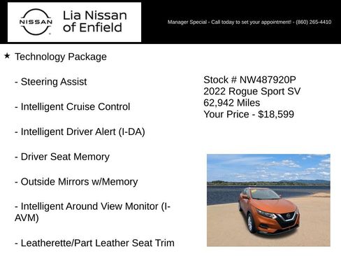 Used 2022 Nissan Rogue Sport SV w/ Technology Package AWD/4WD image 5