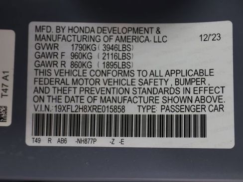 Certified 2024 Honda Civic Sport image 27