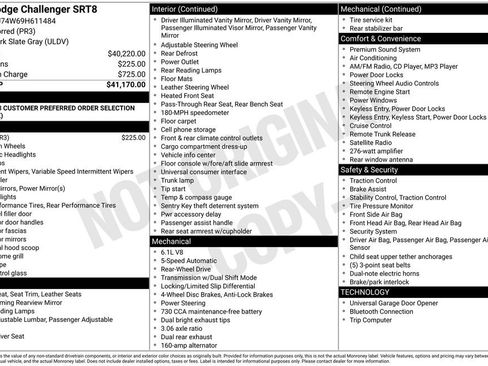 Used 2009 Dodge Challenger SRT8 image 15