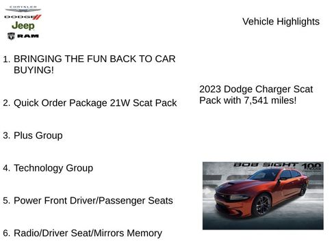 Certified 2023 Dodge Charger Scat Pack w/ Plus Group image 3