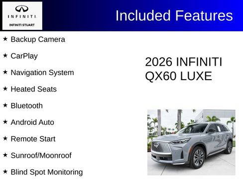 Certified 2026 INFINITI QX60 Luxe w/ Cargo Package FWD image 3