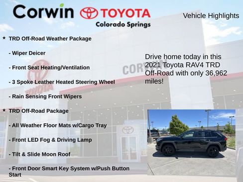 Used 2021 Toyota RAV4 TRD Off-Road w/ TRD Off-Road Weather Package AWD/4WD image 6