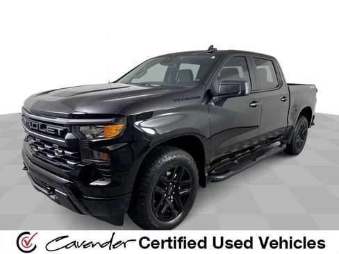 Used 2024 Chevrolet Silverado 1500 Custom w/ Turbomax Blackout Package AWD/4WD image 1