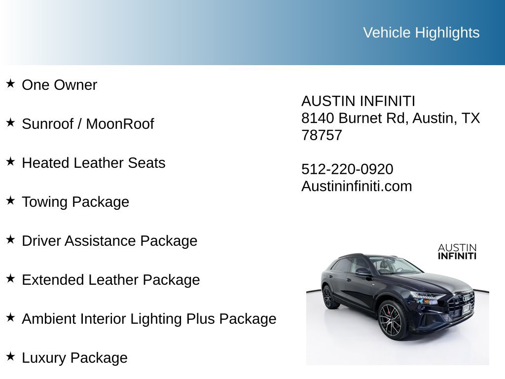 Used 2019 Audi Q8 Prestige w/ Luxury Package AWD/4WD image 10