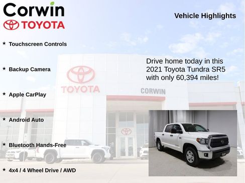 Used 2021 Toyota Tundra SR5 AWD/4WD image 6