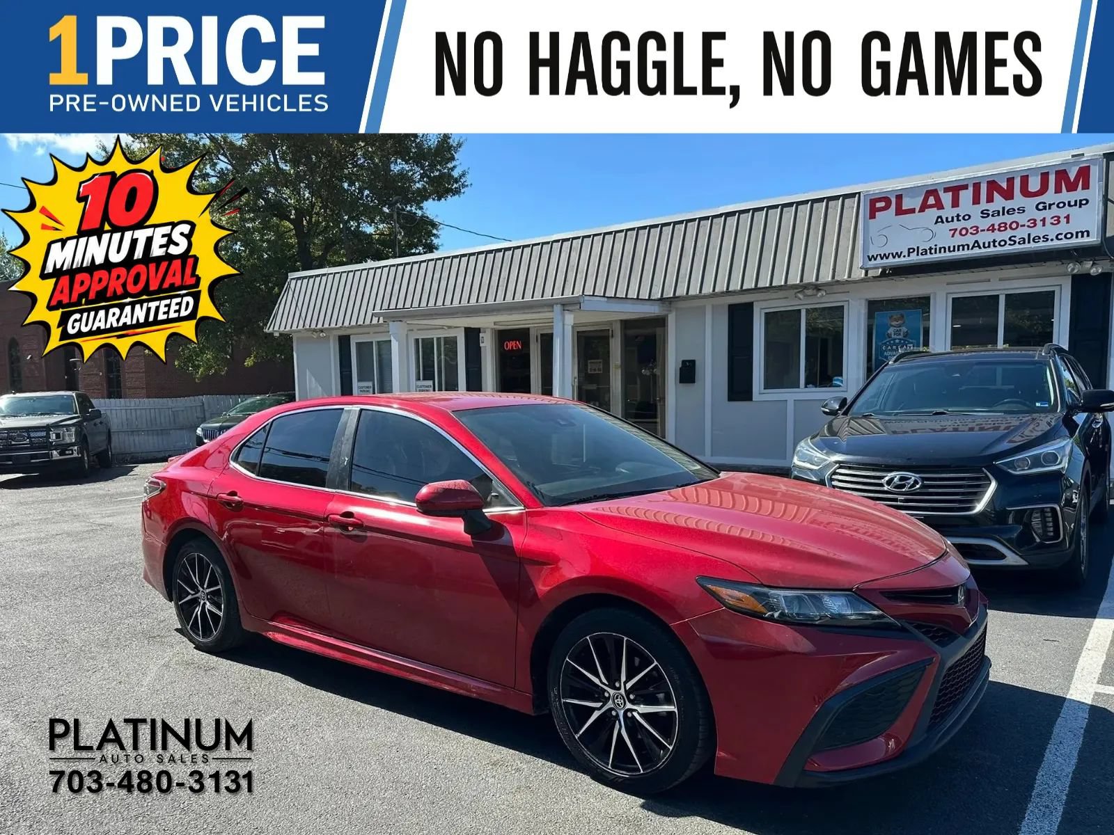 Used 2021 Toyota Camry SE FWD image 1