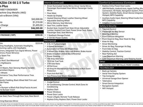 Used 2025 MAZDA CX-50 2.5 Turbo w/ Weather Package image 11