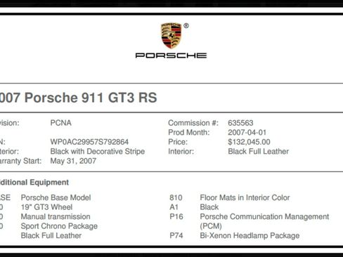 Used 2007 Porsche 911 GT3 RS RWD image 24