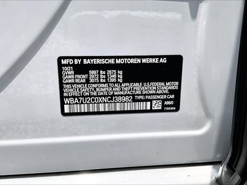 Used 2022 BMW 750i xDrive w/ Luxury Rear Seating Package AWD/4WD image 38