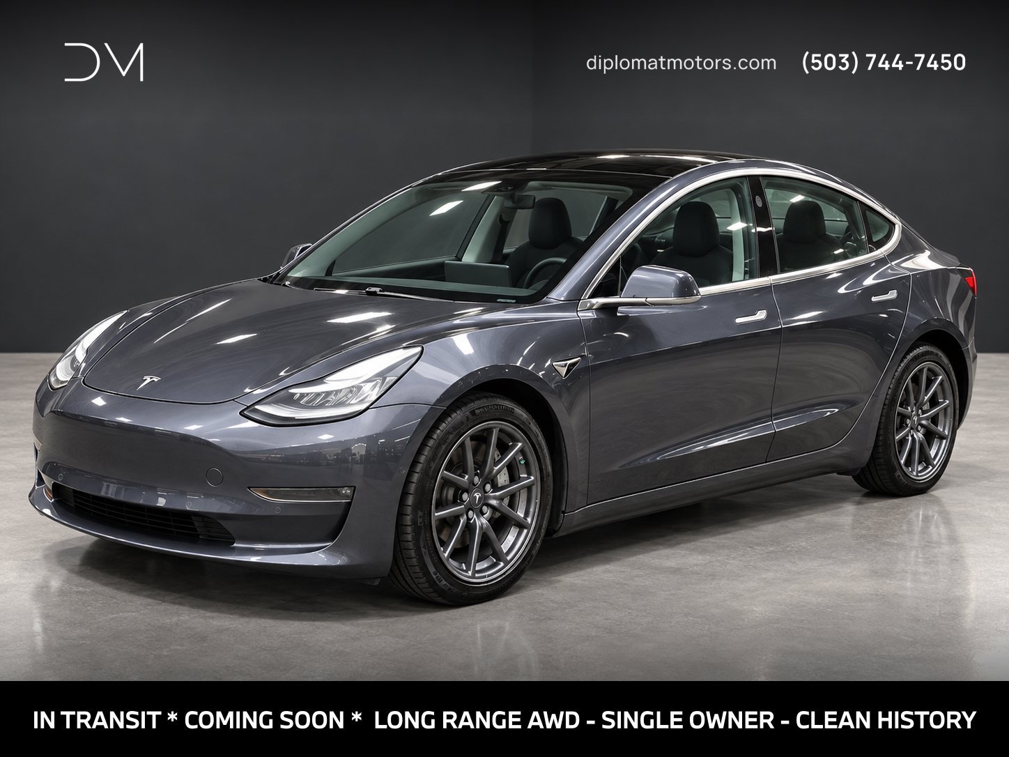 Used 2018 Tesla Model 3 Long Range AWD/4WD image 1