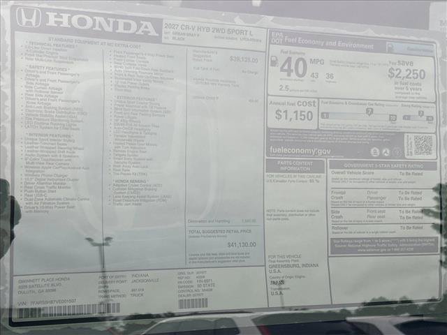 New 2027 Honda CR-V Sport-L image 28