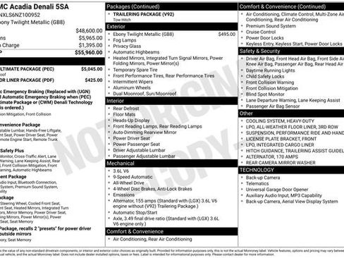 Used 2022 GMC Acadia Denali w/ Denali Ultimate Package image 32