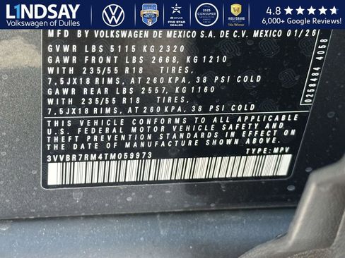 New 2026 Volkswagen Tiguan S image 20