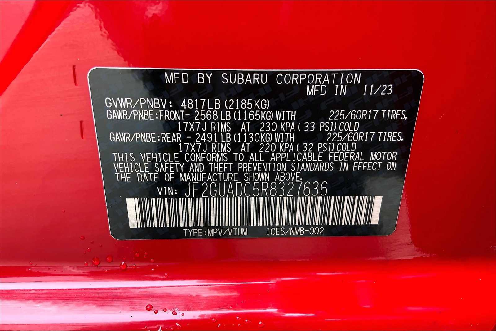 Certified 2024 Subaru Crosstrek 2.0i Premium AWD/4WD image 33