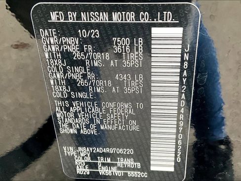 Certified 2024 Nissan Armada SV image 32