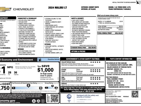 Used 2024 Chevrolet Malibu LT image 5