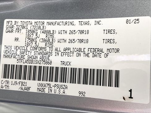 New 2025 Toyota Tundra SR5 image 20