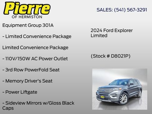 Used 2024 Ford Explorer Limited AWD/4WD image 7