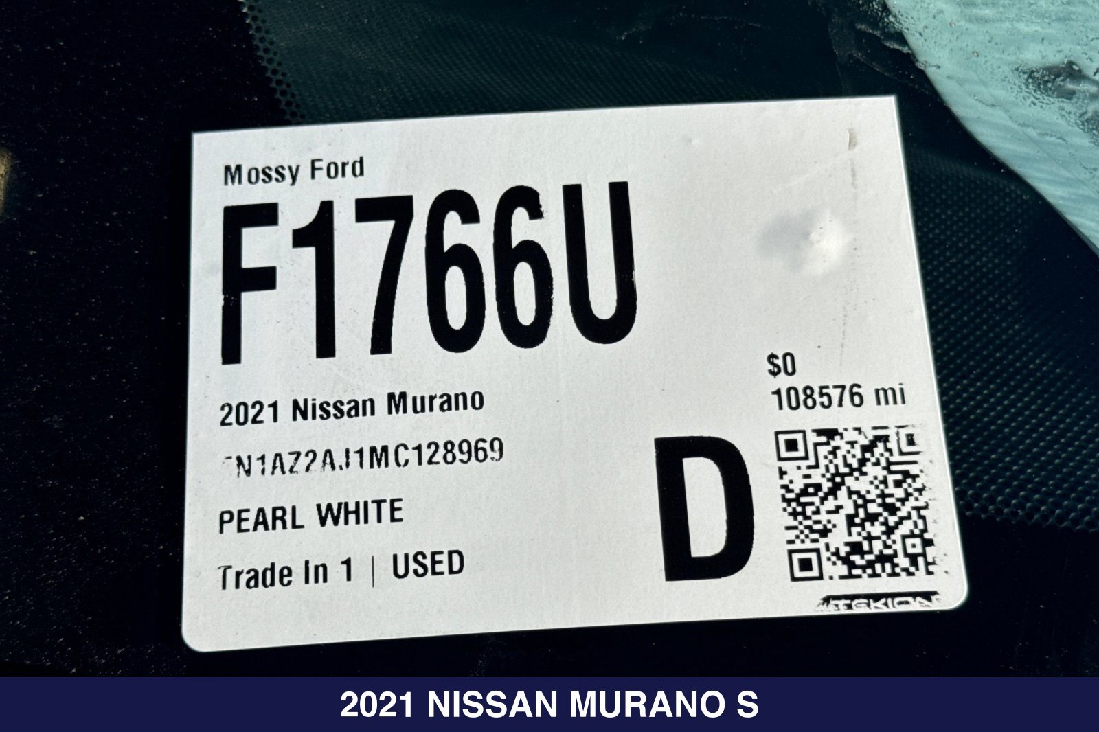 Used 2021 Nissan Murano S FWD image 2