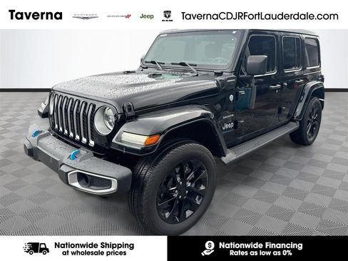 Certified 2023 Jeep Wrangler Unlimited Sahara w/ Cold Weather Group AWD/4WD image 1