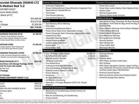 Used 2024 Chevrolet Silverado 3500 LTZ w/ LTZ Convenience Package AWD/4WD image 17