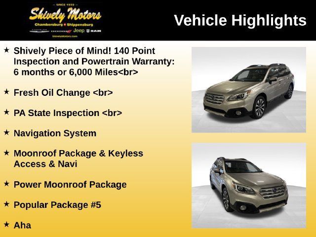 Used 2016 Subaru Outback 2.5i Limited AWD/4WD image 6