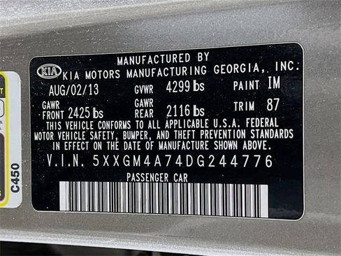 Used 2013 Kia Optima LX w/ Convenience Plus Pkg image 11