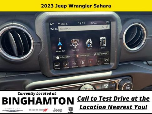 Used 2023 Jeep Wrangler Unlimited Sahara w/ LED Lighting Group AWD/4WD image 12
