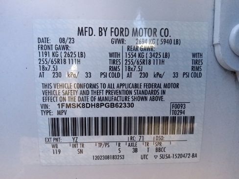 Used 2023 Ford Explorer XLT w/ Equipment Group 202A image 38