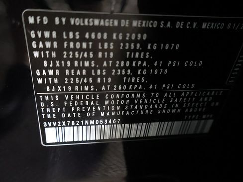 Used 2022 Volkswagen Taos SEL w/ Panoramic Sunroof Package AWD/4WD image 47
