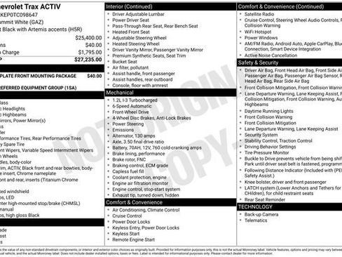 New 2026 Chevrolet Trax ACTIV FWD image 15