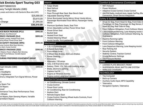 Used 2025 Buick Envista Sport Touring w/ Experience Buick Package FWD image 43
