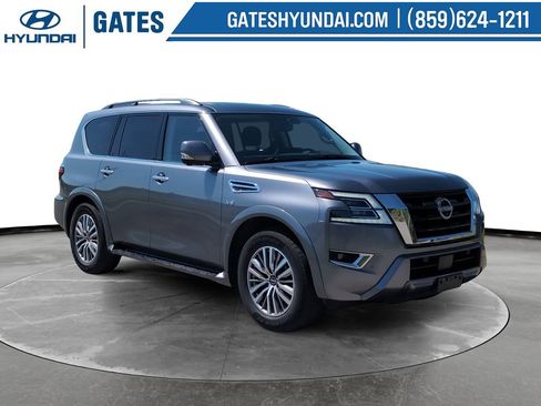 Used 2021 Nissan Armada SL w/ Captain's Chairs Package AWD/4WD image 1