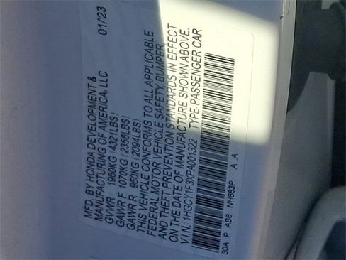 Certified 2023 Honda Accord EX image 27