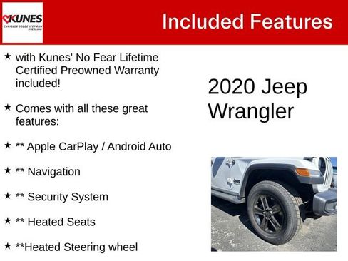 Used 2020 Jeep Wrangler Unlimited Sahara AWD/4WD image 4