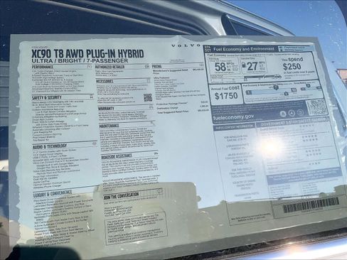 New 2026 Volvo XC90 T8 Ultra w/ Protection Package Premier image 36