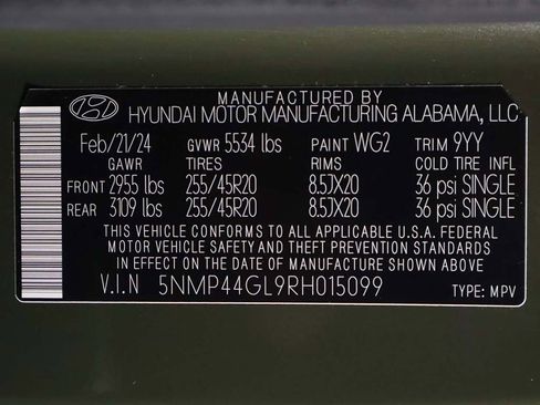 Certified 2024 Hyundai Santa Fe Limited image 55