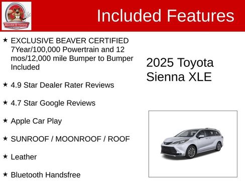 Used 2025 Toyota Sienna XLE w/ XLE Plus Package FWD image 4