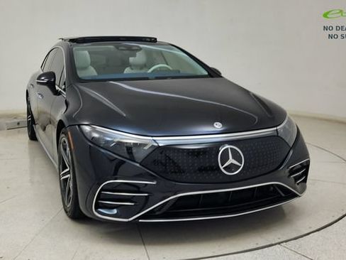 Used 2023 Mercedes-Benz EQS 450+ 4MATIC Sedan w/ Manufactur Interior Package image 2