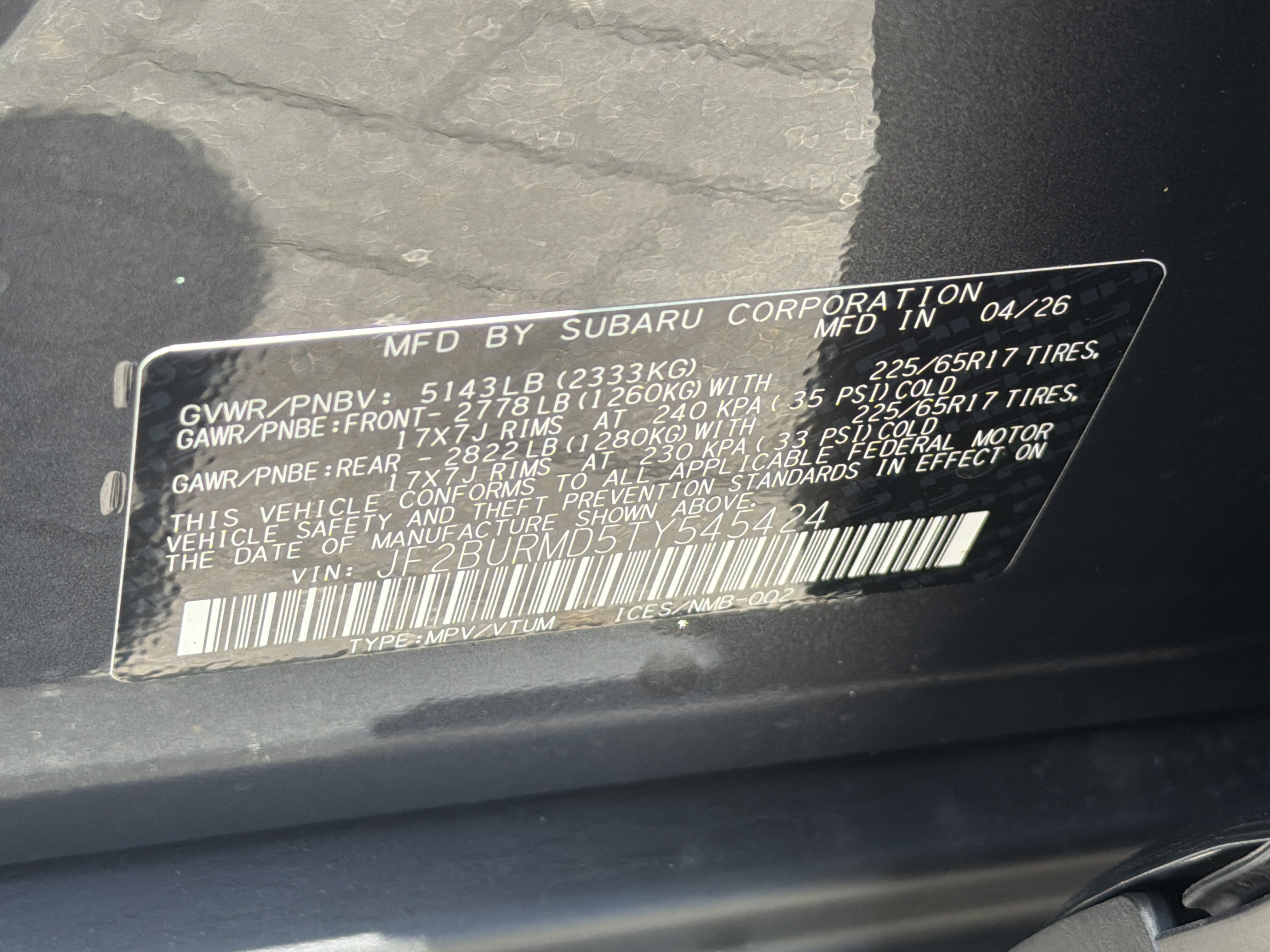 New 2026 Subaru Outback Wilderness AWD/4WD image 36